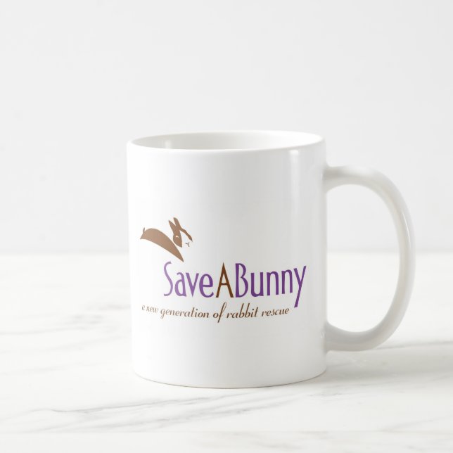 SaveABunny Logo Kaffeetasse (Rechts)