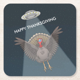 Saved By Aliens Before Thanksgiving Day Rechteckiger Pappuntersetzer