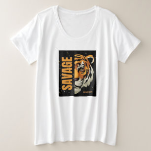 SAVEGE TIGERE .T - Shirt FÜR FUSSBALL UND TIGER LO
