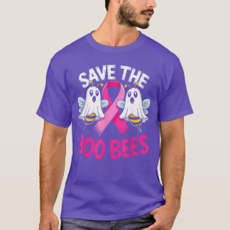 Savehe Boo Bees Lustige Brustkrebs Awareness Hall T-Shirt