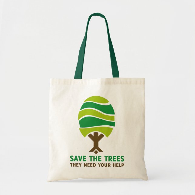 Savethetrees Tragetasche (Vorne)