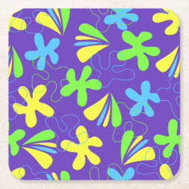 Savia Rechteckiger Pappuntersetzer