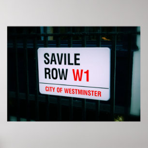 Savile Row - London - Poster