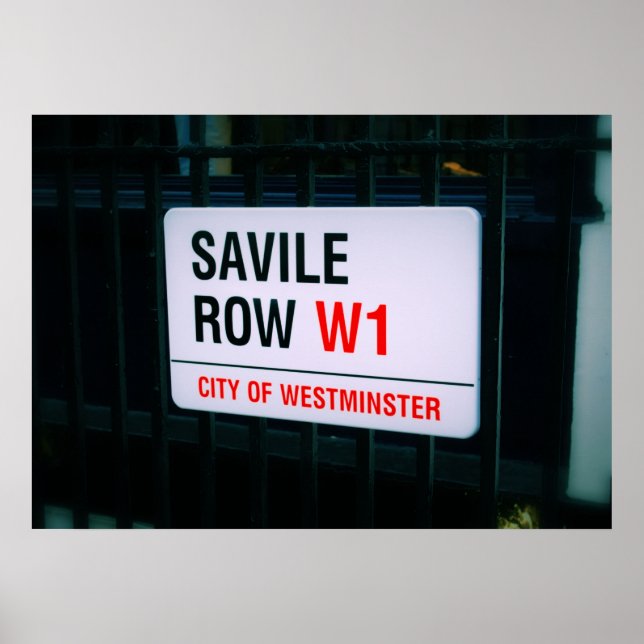 Savile Row - London - Poster (Vorne)