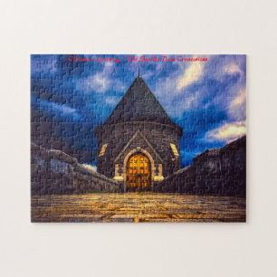 Saville Dam Connecticut.Frohe Weihnachten Puzzle