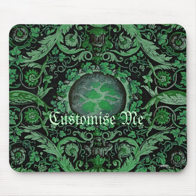 Savonnerie-Teppich 1 (Grün) Mousepad (Vorne)