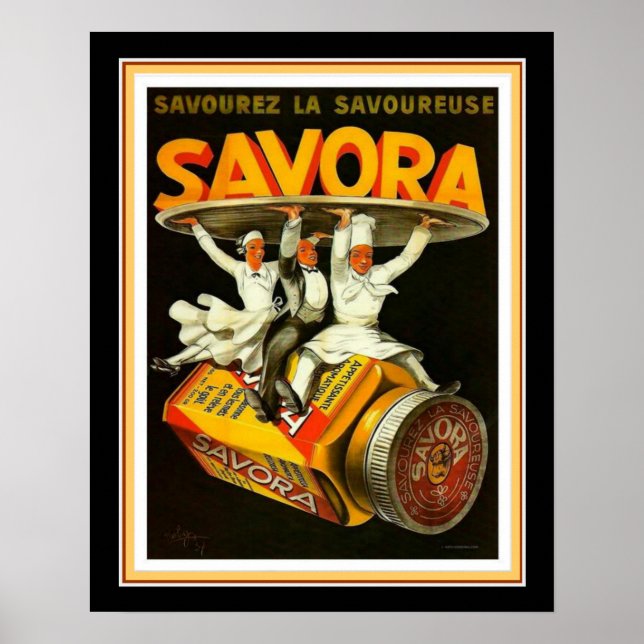 "Savora" Französische Deko-Werbung 16x20 Poster (Vorne)