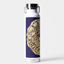 Savoy Blau- und Gold-Wasserflasche