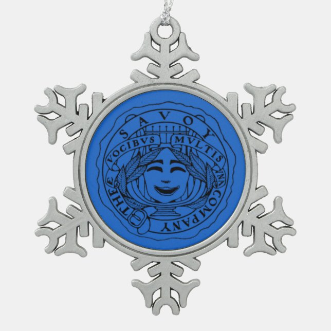 Savoy blue Snowflake ornament (Vorderseite)