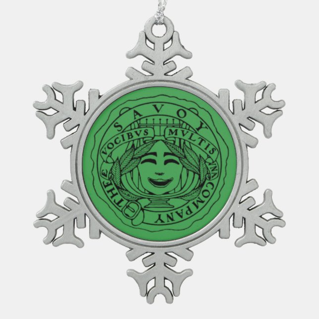 Savoy green Snowflake ornament (Vorderseite)