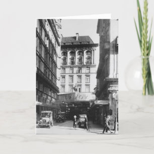 Savoy Hotel, London Greeting Card Karte