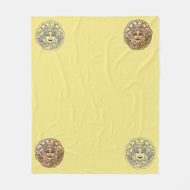 Savoy Logo blanket yellow Fleecedecke (Vorderseite)