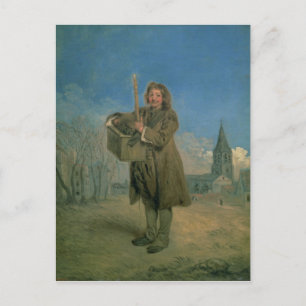 Savoyard mit einem Marmot, 1715-16 Postkarte
