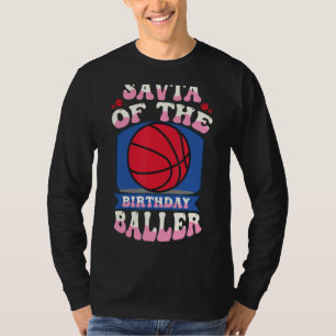 Savta des Geburtstags Baller Basketball Theme Bday T-Shirt