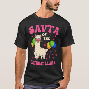 Savta von der Geburtstagsfamilie Lamas Party Cele T-Shirt