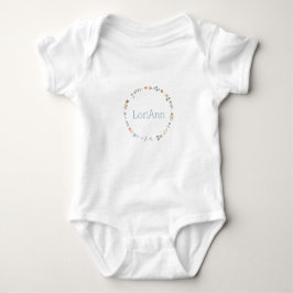 Savvy Babes Personalisiert Wreath Baby Strampler