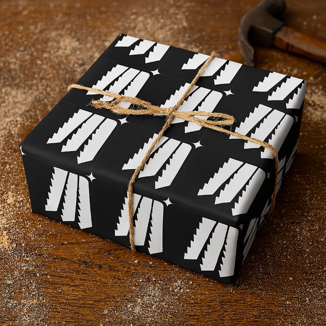 Saw Teeth Wrapping Paper Geschenkpapier (Von Creator hochgeladen)