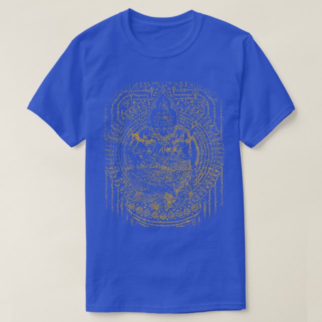 Sawadee Thai Traditioneller Sak Yant Thai Twin Tig T-Shirt (Design vorne)