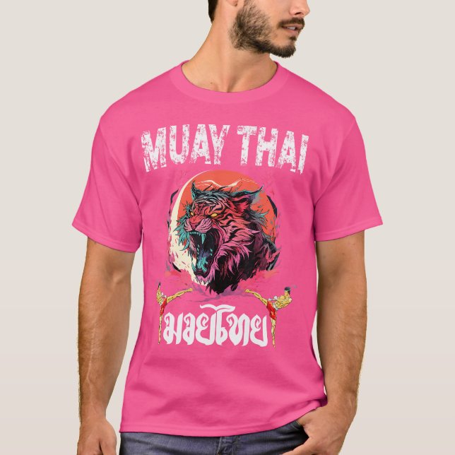 Sawadee Thai Traditioneller Sak Yant Thai Twin Tig T-Shirt (Vorderseite)