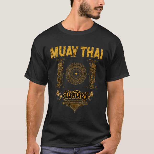 Sawadee Thai Traditioneller Sak Yant Thai Twin Tig T-Shirt (Vorderseite)