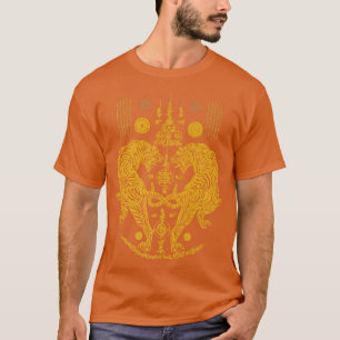 Sawadee Thai Traditioneller Sak Yant Thai Twin Tig T-Shirt