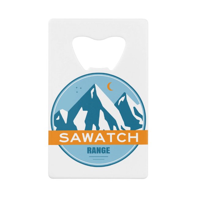 Sawatch Range Colorado Geldbeutel Flaschenöffner (Vorderseite)