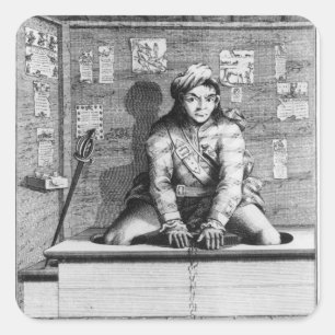 Sawney im Boghouse, 1745 Quadratischer Aufkleber