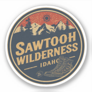 Sawtooth Wilderness Idaho Bergwandern Alpin Aufkleber