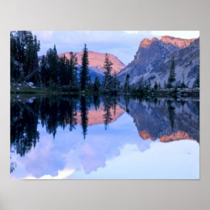 Sawtooth Wilderness, Idaho. USA. Cumuluswolken Poster