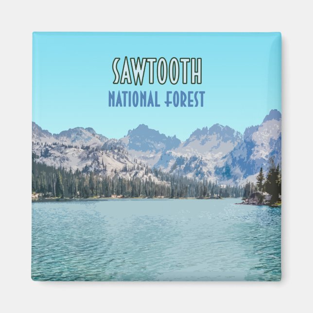 Sawtzahn Nationalwald Idaho Magnet (Vorne)