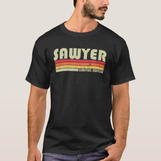 SAWYER Gift Name Personalisiert Funny Retro Vintag T-Shirt