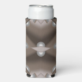 Sawzahnausschnitt Concentric Earth Tone Ombre Art Selters Dosenkühler