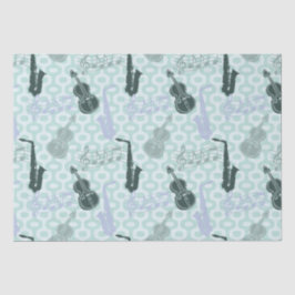 Sax and Violins Pattern Seidenpapier