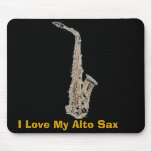 Sax, i-Liebe mein AltSax Mousepad