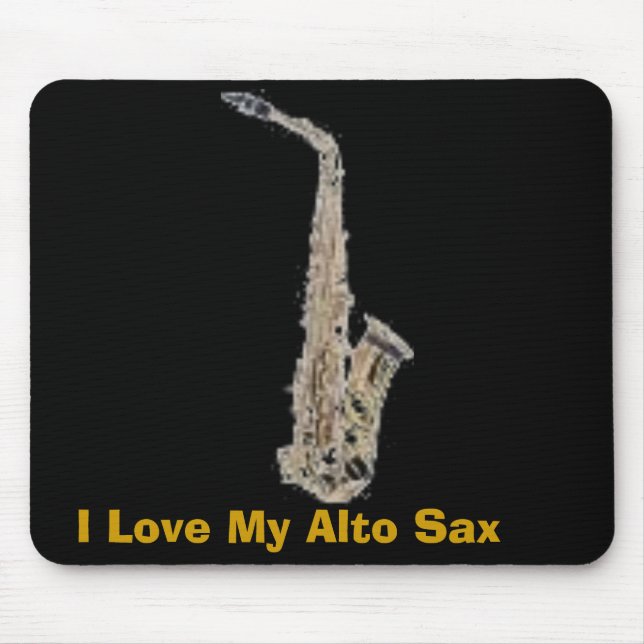 Sax, i-Liebe mein AltSax Mousepad (Vorne)