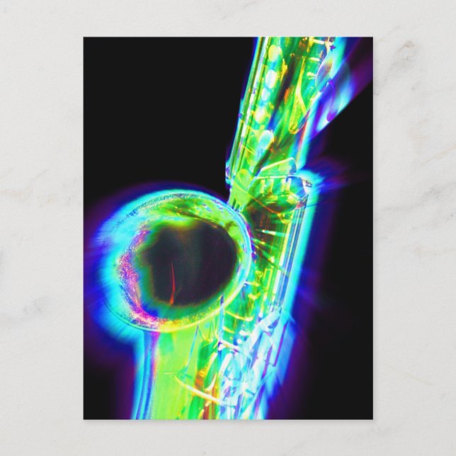 Sax Zoom1 Postkarte (Vorderseite)