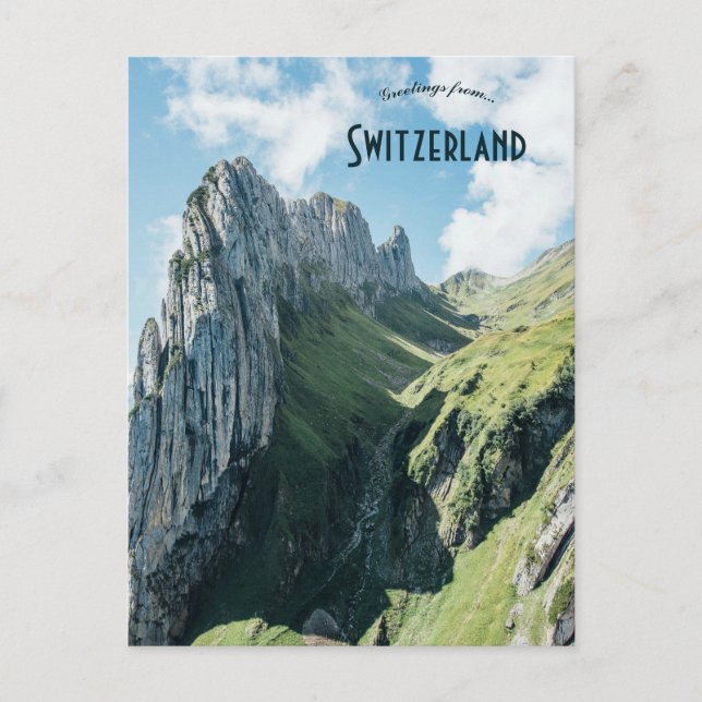 Saxer Lücke Rüte Schweiz Postkarte (Vorderseite)