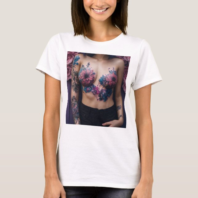 "Saxi Girl Hot: Sizzling Musical Vibe T - Shirt" T-Shirt (Vorderseite)