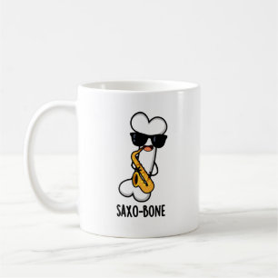 Saxo-bone Funny Bone Funny Music Pun Kaffeetasse
