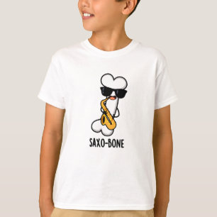 Saxo-bone Funny Bone Funny Music Pun T-Shirt