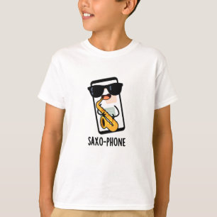 Saxo-Telefon Funny Handy Puns T-Shirt