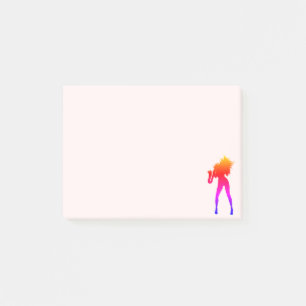 Saxo Woman Post it Notes Post-it Klebezettel