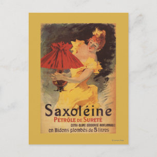 Saxoleine Lamp Oil Red Lampshade Postkarte