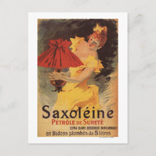 Saxoleine Lamp Oil Red Lampshade Postkarte