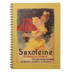 Saxoleine Lampen-Öl-Rot-Lampenschirm Notizblock