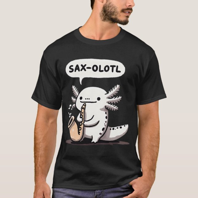 Saxolotl-Saxofone T-Shirt (Vorderseite)