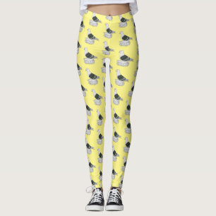 Saxon Shield Taube Cartoon Leggings