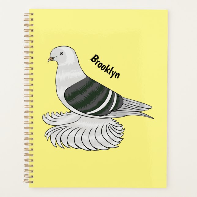 Saxon Shield Taube Cartoon Planer (Vorderseite)