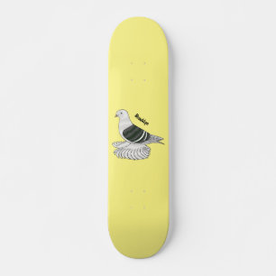 Saxon Shield Taube Cartoon Skateboard