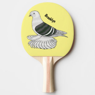 Saxon Shield Taube Cartoon Tischtennis Schläger